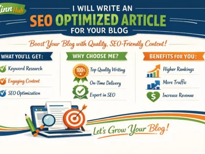 Write An Seo Optimized Article For Your Blog