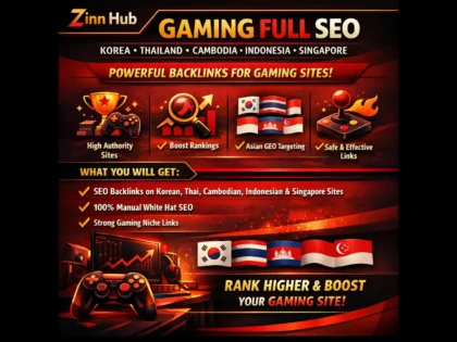 do gaming full SEO korean thailand cambodia indonesia singapore backlinks