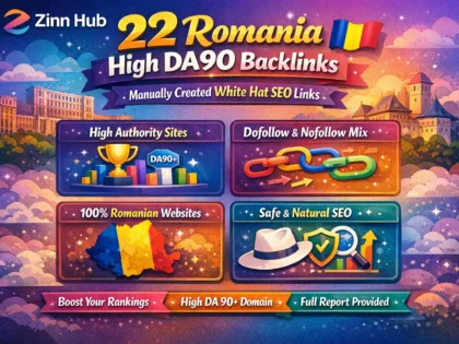 manually create 22 romania high da90 romanian white hat mix seo backlinks