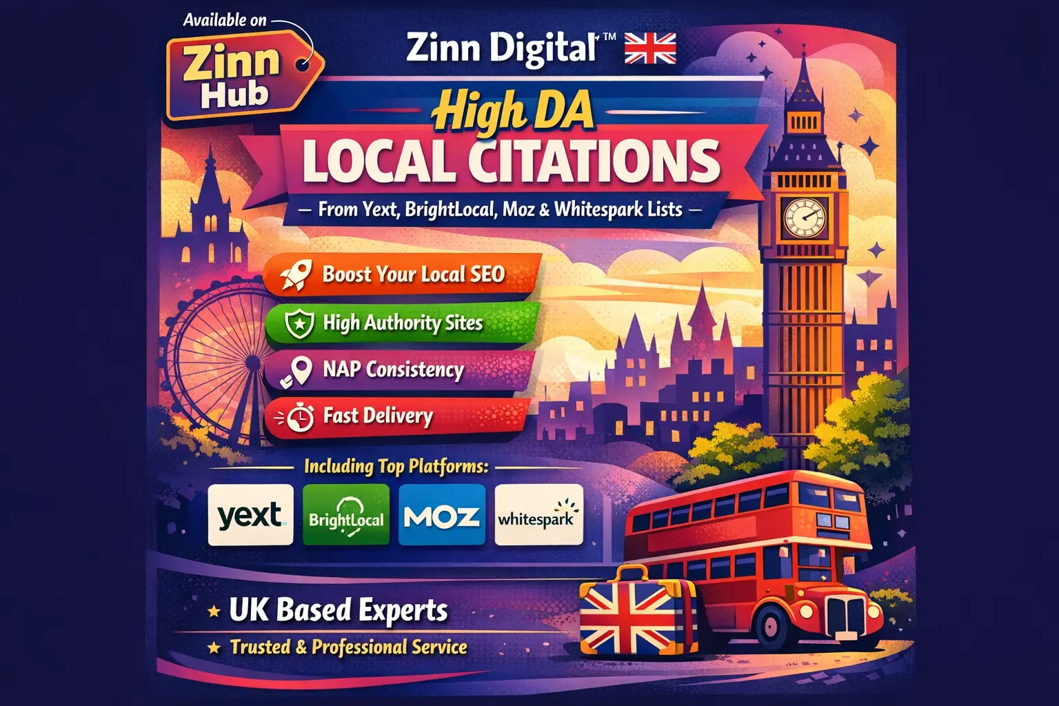 Create High Da Local Citations From Yext, Brightlocal, Moz And Whitespark List 1 Create High Da Local Citations From Yext