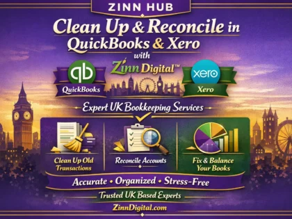 Clean Up And Reconcile In Quickbooks And Xero With Zinn Digital ™