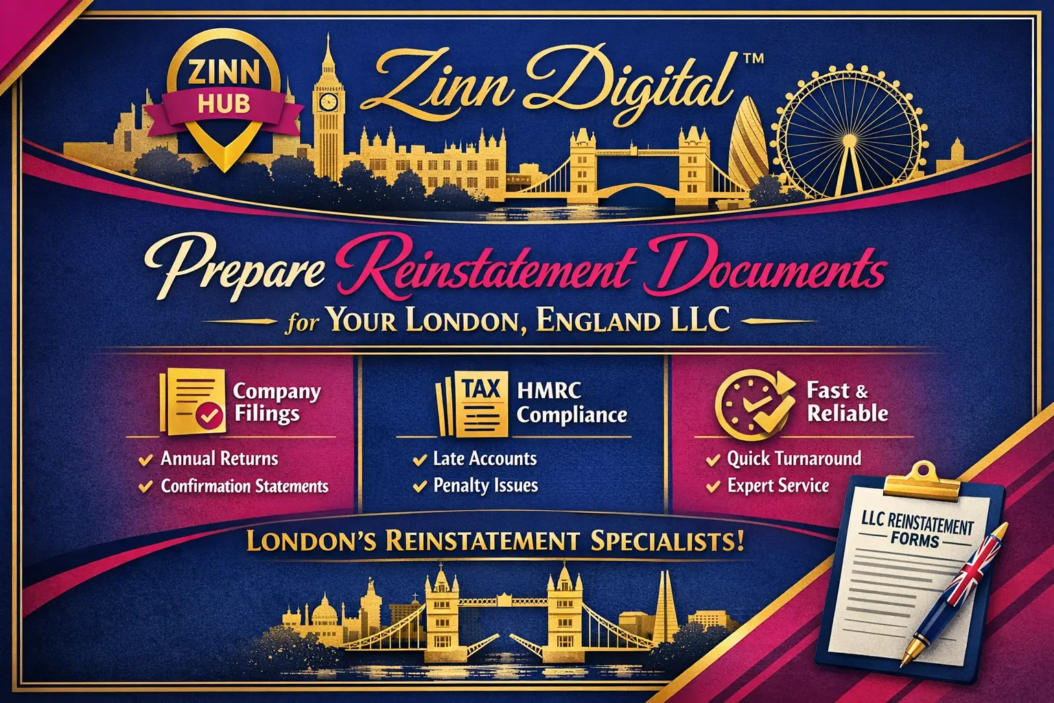 Prepare Reinstatement Documents For Your Usa Llc 1 Prepare Reinstatement Documents For Your London