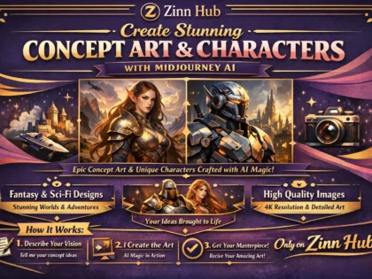 create stunning concept art and character with midjourney ai