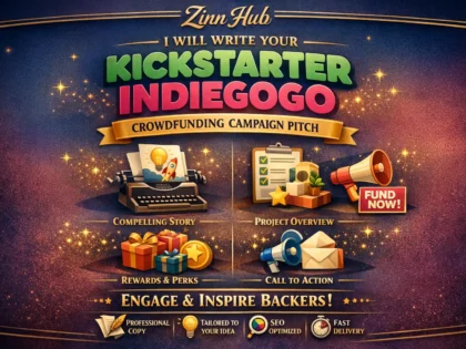 write your kickstarter or indiegogo crowdfunding campaign pitch