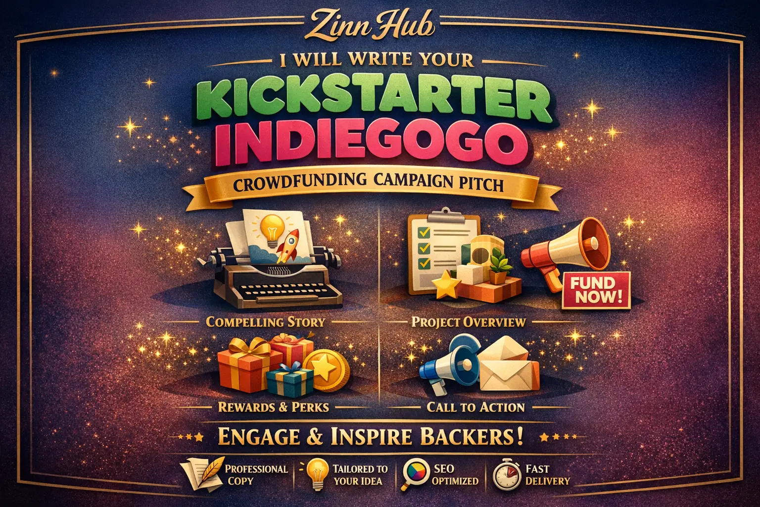 Write Your Kickstarter Or Indiegogo Crowdfunding Campaign Pitch 1 Write Your Kickstarter Or Indiegogo Crowdfunding Campaign Pitch