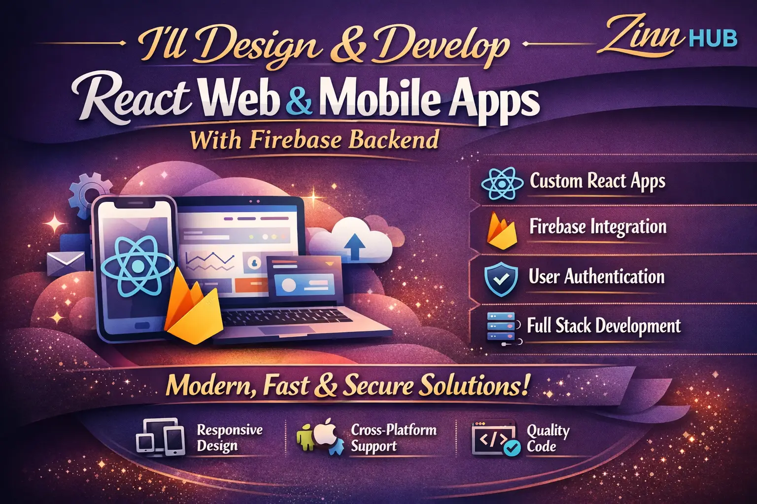 I'Ll Design And Develop React Web Mobile Apps With Firebase Backend 1 I'Ll Design And Develop React Web Mobile Apps With Firebase Backend