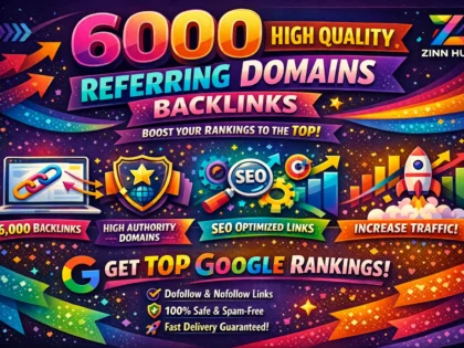 create 6000 high quality referring domain backlinks for top ranking