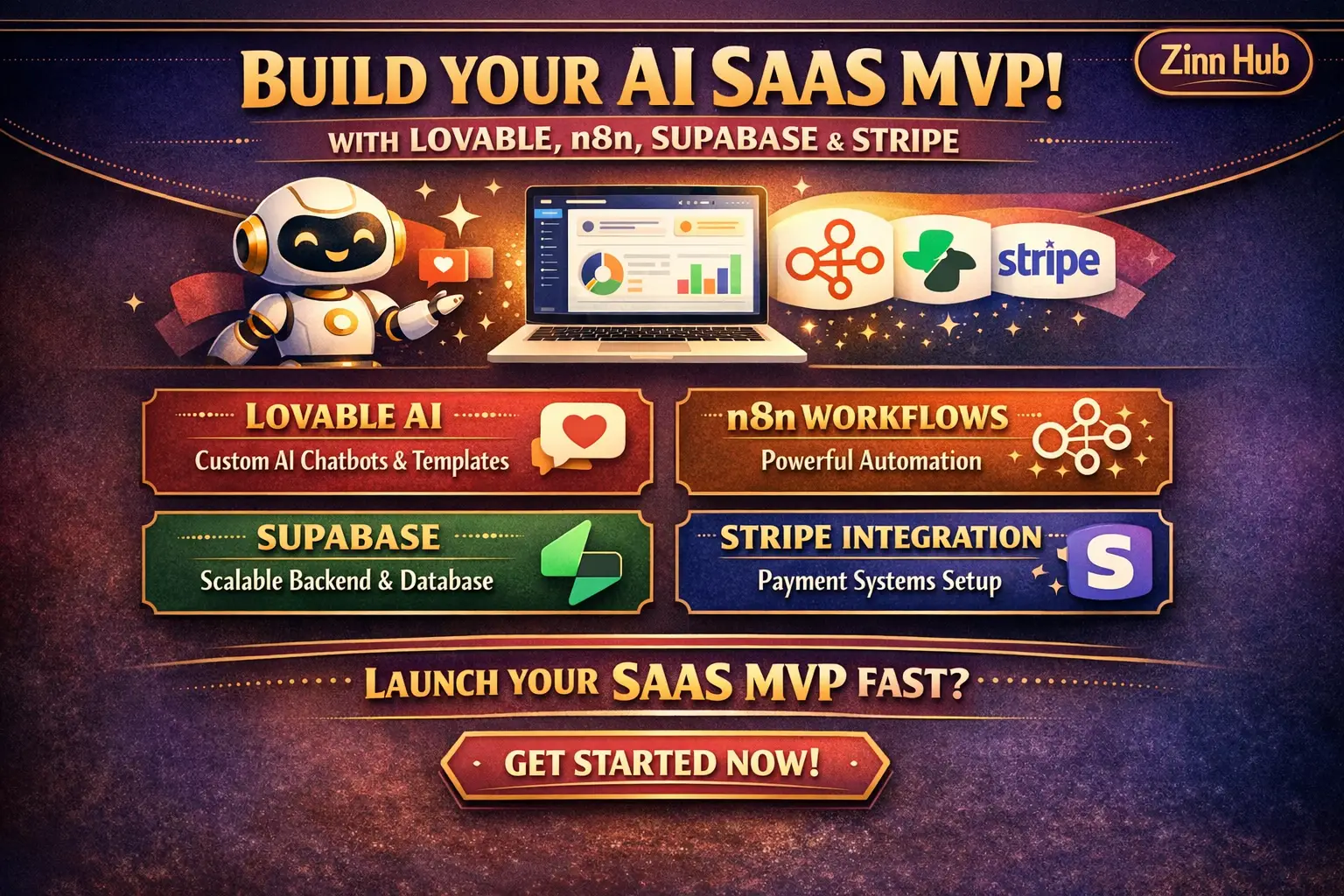 Build Your Ai Saas Mvp With Lovable, N8N, Supabase, Stripe 1 Build Your Ai Saas Mvp With Lovable