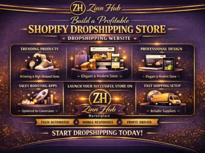 build a profitable shopify dropshipping  store dropshipping website