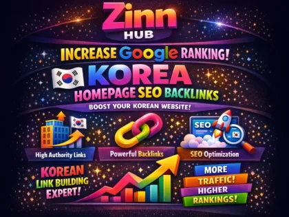 increase google ranking korea homepage SEO backlinks korean link building