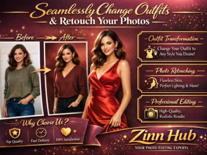 seamlessly change outfits and retouch photos professionally