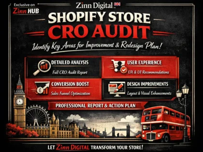 Shopify Store CRO Audit - Identify Key Areas for Improvement & Redesign Plan