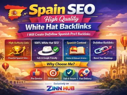 Create Spain Seo High Quality White Hat Dofollow Spanish Pro1 Backlinks