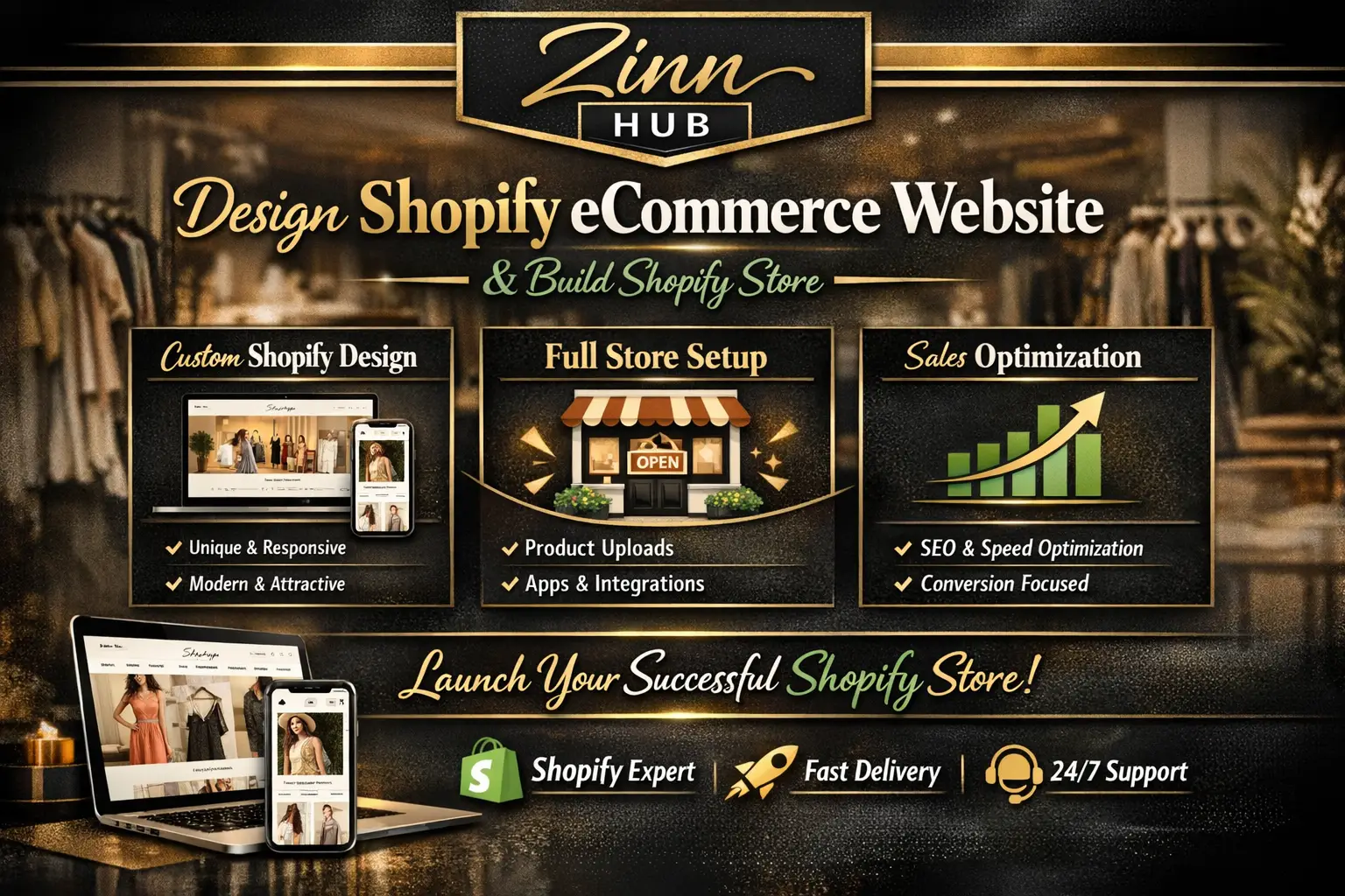 Design Shopify Ecommerce Website, Build Shopify Store 1 Design Shopify Ecommerce Website
