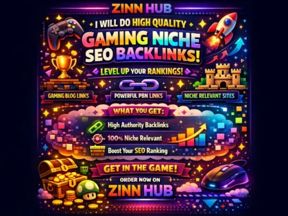 do high quality gaming niche related SEO backlinks