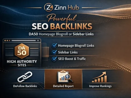 make SEO backlinks da50 homepage blogroll or sidebar report