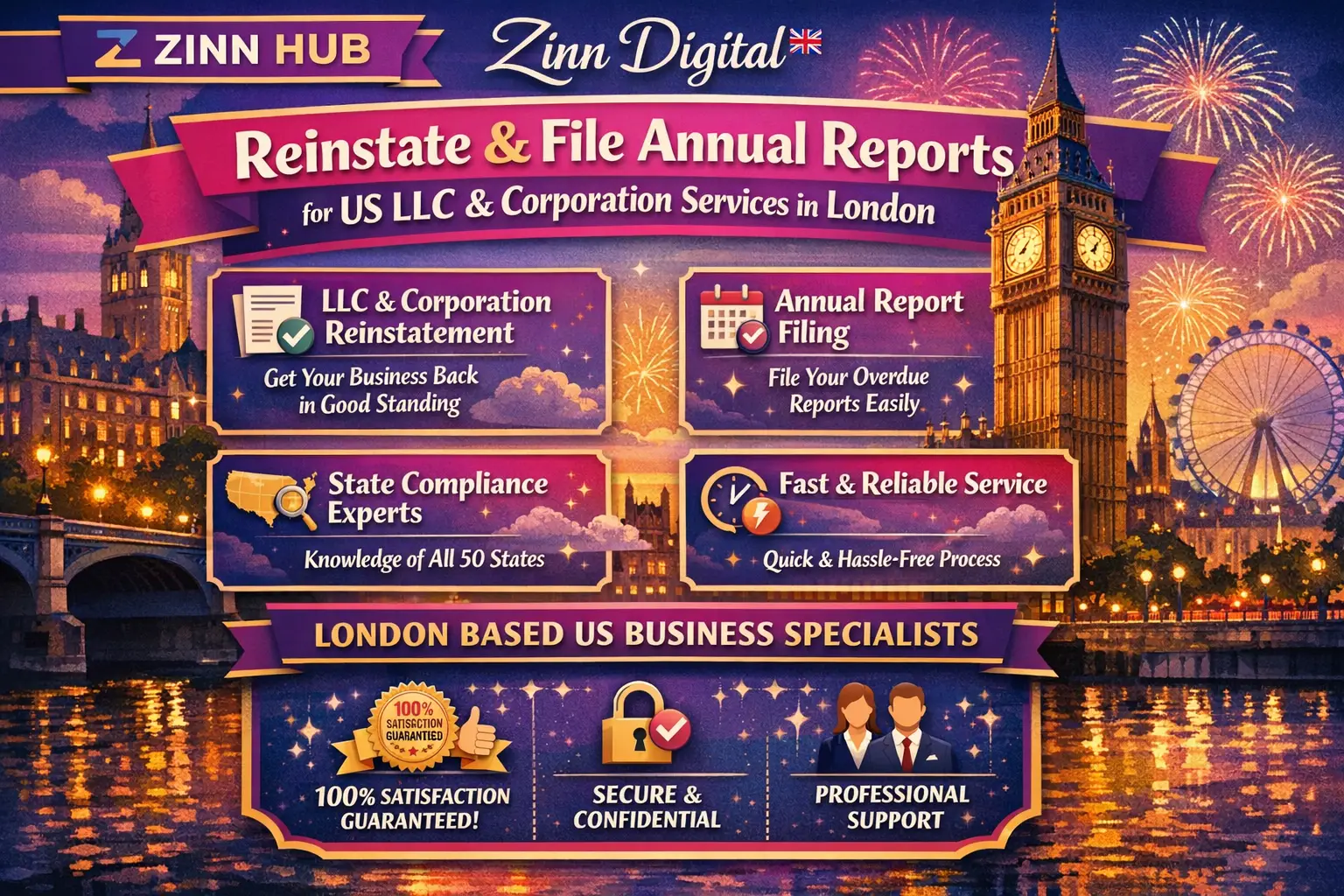 Reinstate And File Annual Reports For Us Llc And Corporation Services In Usa 1 Reinstate And File Annual Reports For Us Llc And Corporation Services In London