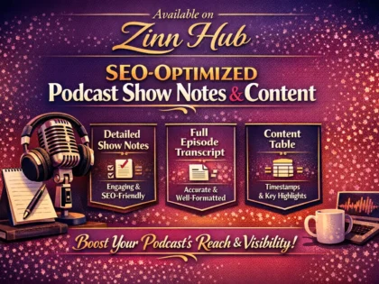create SEO optimized show notes
