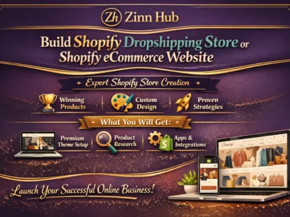 Build Shopify Dropshipping Store Or Shopify Ecommerce Website