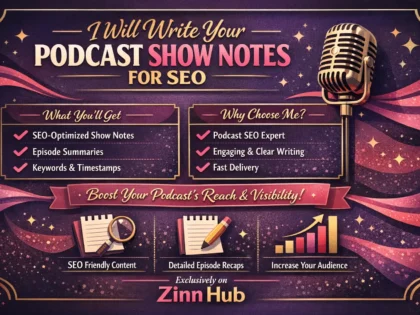 write your podcast show notes for SEO