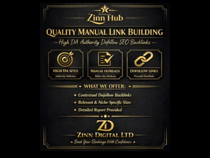 Quality Manual Link Building via High DA Authority Dofollow SEO Backlinks