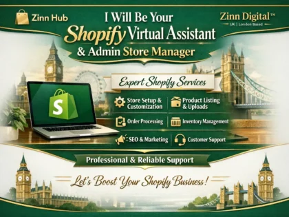 be your shopify virtual assistant admin store manager