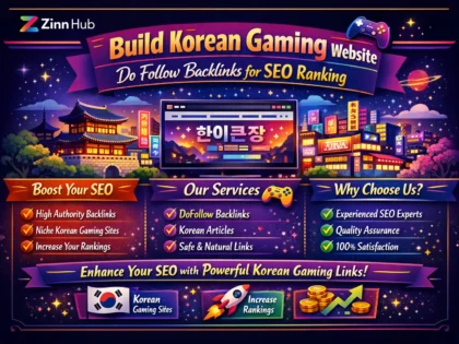 build korean gaming website do follow backlinks for SEO ranking