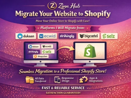 migrate dukaan ecwid strikingly bigcartel selz shopygen website to shopify store