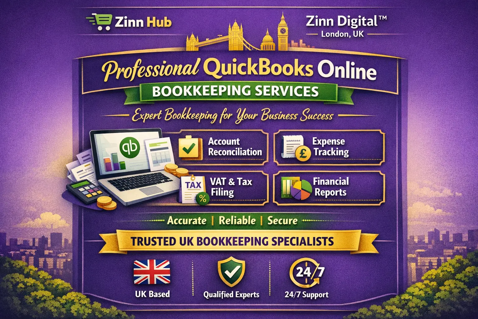 Professional Quickbooks Online Bookkeeping Services By Zinn Digital™ 1 Professional Quickbooks Online Bookkeeping Services By Zinn Digital™