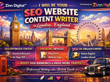 Be your SEO website content writer in London