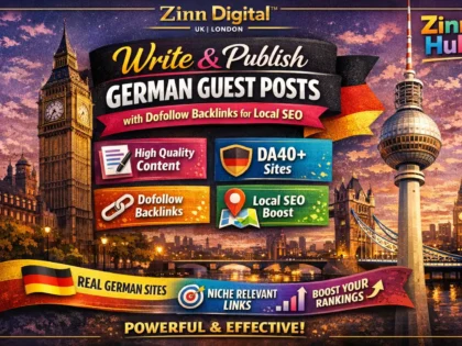 Write And Publish German Guest Posts With Dofollow Backlinks For Local Seo