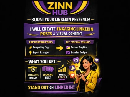 create engaging linkedin posts and visual content