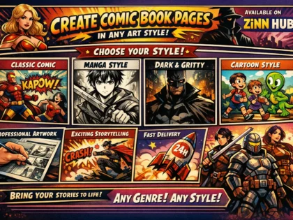 create comic book pages in any art style