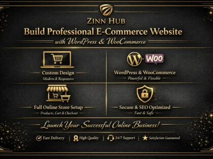 build professional ecommerce website with wordpress and woocommerce