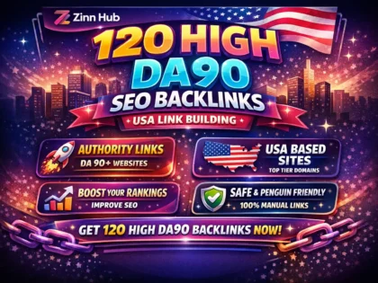 120 high da90 SEO backlinks