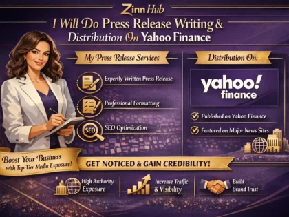 Do Press Release Writing And Press Release Distribution On Yahoo Finance
