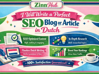 write a perfect SEO blog or article in dutch
