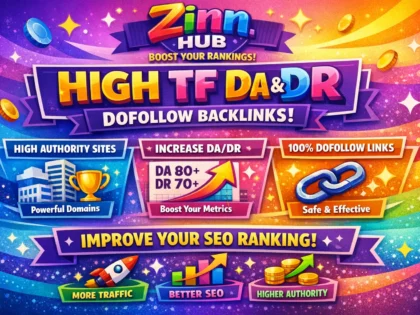 create high tf da and DR dofollow backlinks