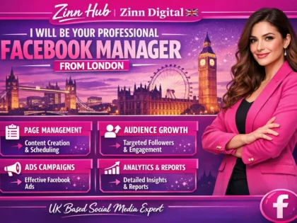 Be your professional Facebook manager from London