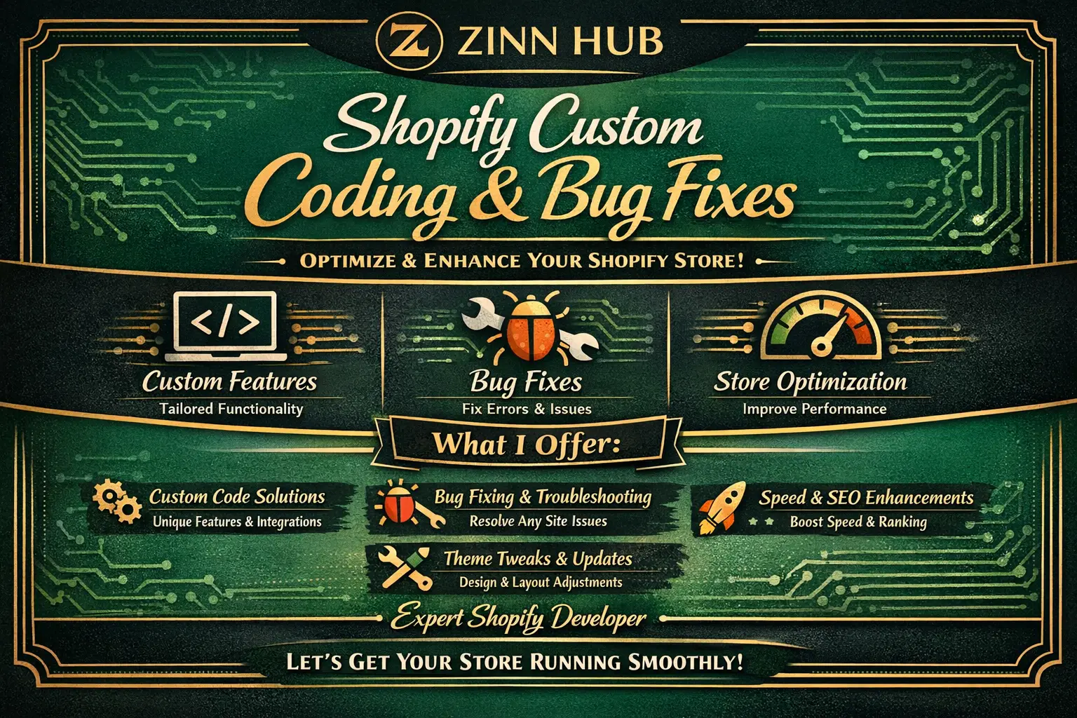Do Shopify Custom Coding And Fix Bugs For Your Store 1 Do Shopify Custom Coding And Fix Bugs For Your Store