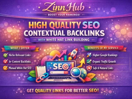 create high quality SEO contextual backlinks with white hat link building