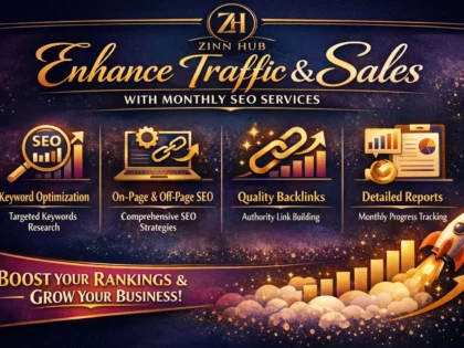 Enhance Traffic And Sales With Monthly Seo Services