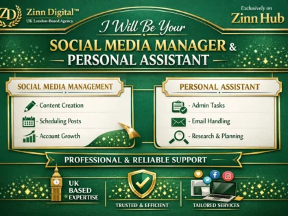 be your social media manager and personal assistant