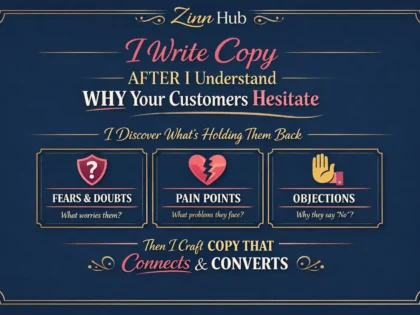 write copy only after I understand why your customers hesitate