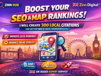 Create 300 local citations for enhanced SEO and map rankings