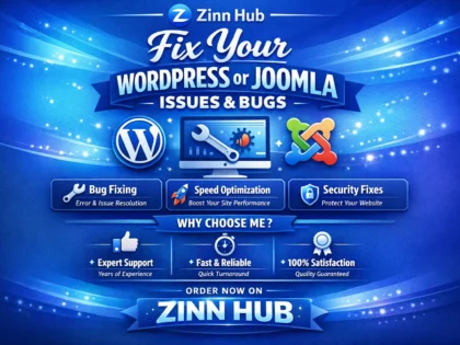 fix your wordpress or joomla issues and bugs