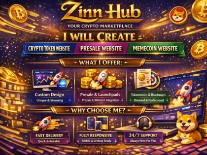 create crypto token website