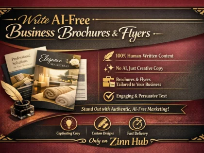 write ai free business brochures and flyers in copywriting