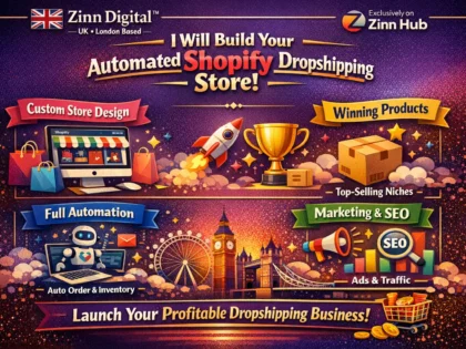 Build you an automated Shopify dropshipping store and website