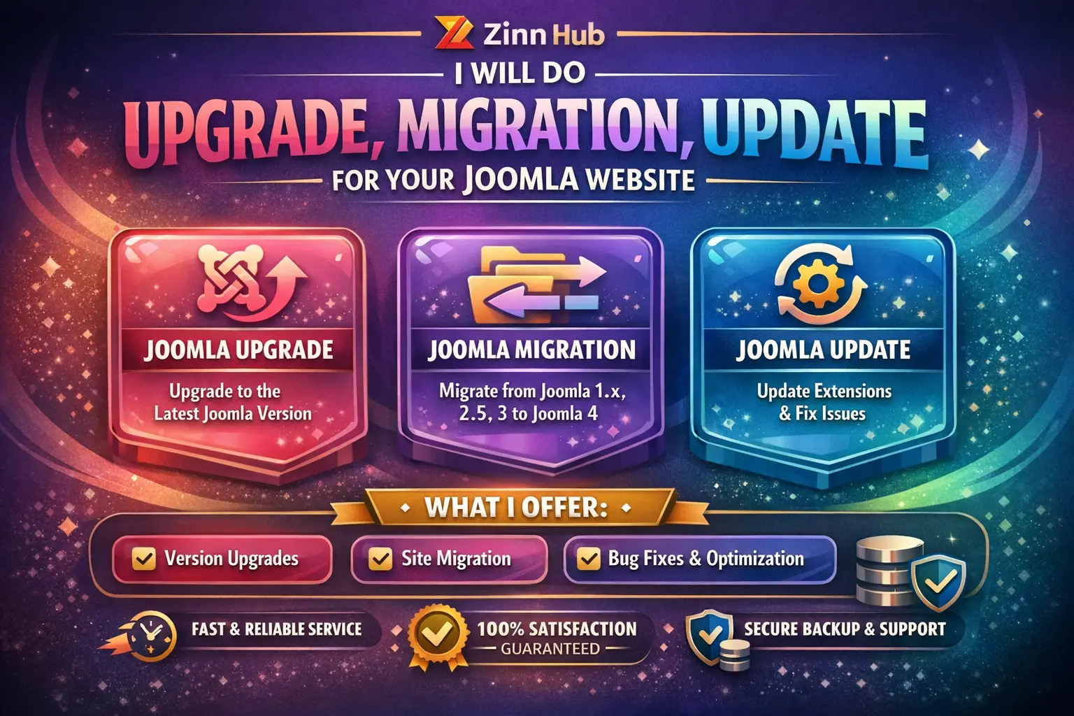 Do Upgrade, Migration, Update For Joomla Website 1 Do Upgrade